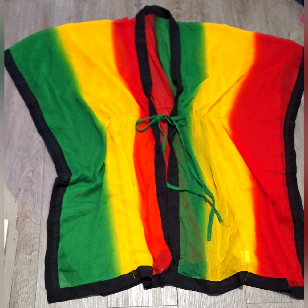 Beach Cover-Up Kimono Bathingsuit Coverup One Size Jamica